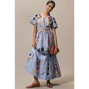 Anthropologie The Somerset Floral Maxi Dress XL